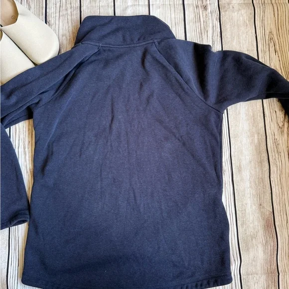 Women’s Navy Sweater with side Zipper Detail - Picture 4 of 4